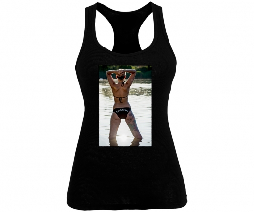 Tattoo Style - Teufelsweib Seeblick - Frauen Tank Top - schwarz