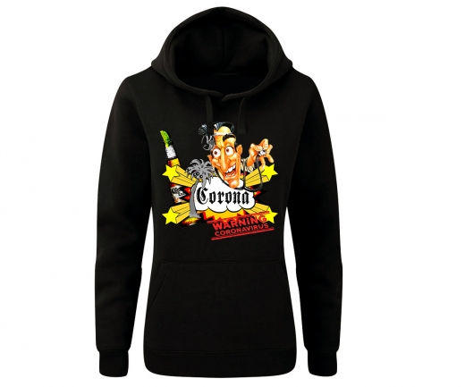 Corona Virus - Frauen Kapuzenpullover - schwarz