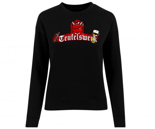 Teufelswerrk - Tattoos und Bier - Frauen Pullover - schwarz