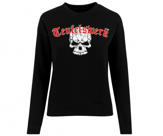 Teufelswerk - Totenkopf - Frauen Pullover - schwarz