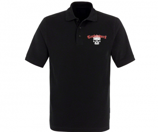 Teufelswerk - Totenkopf - Männer Polo Shirt - schwarz