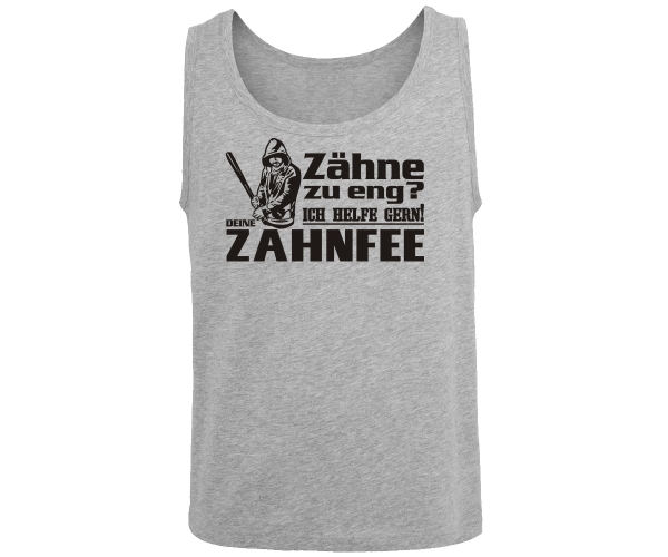 Zahnfee - Zähne zu eng - Männer Muskelshirt - grau-meliert