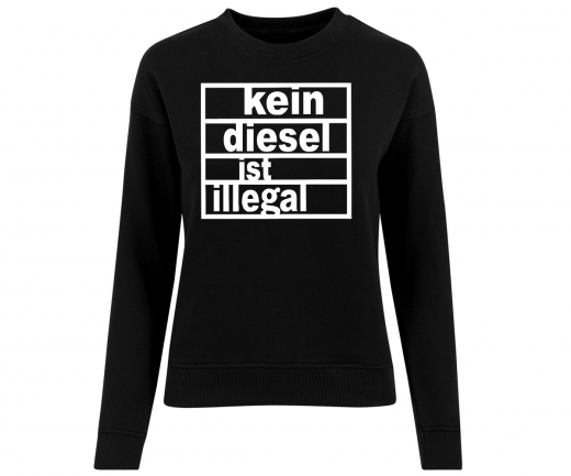 Kein Diesel ist illegal - Frauen Pullover - schwarz