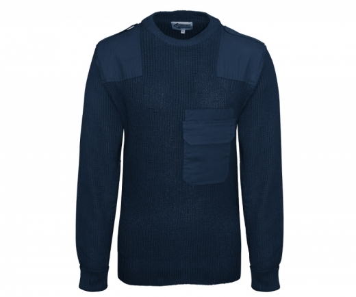 BW - Pullover mit Brusttasche - navy