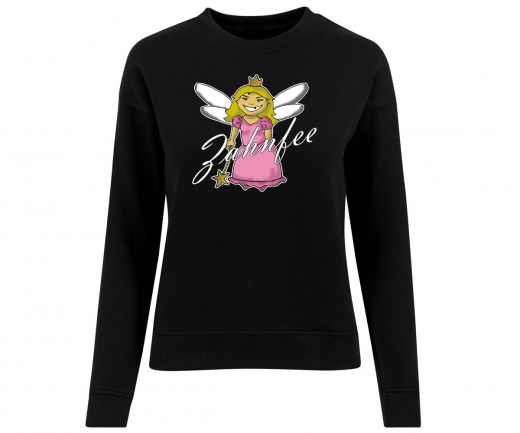 Zahnfee - Logo - Frauen Pullover - schwarz