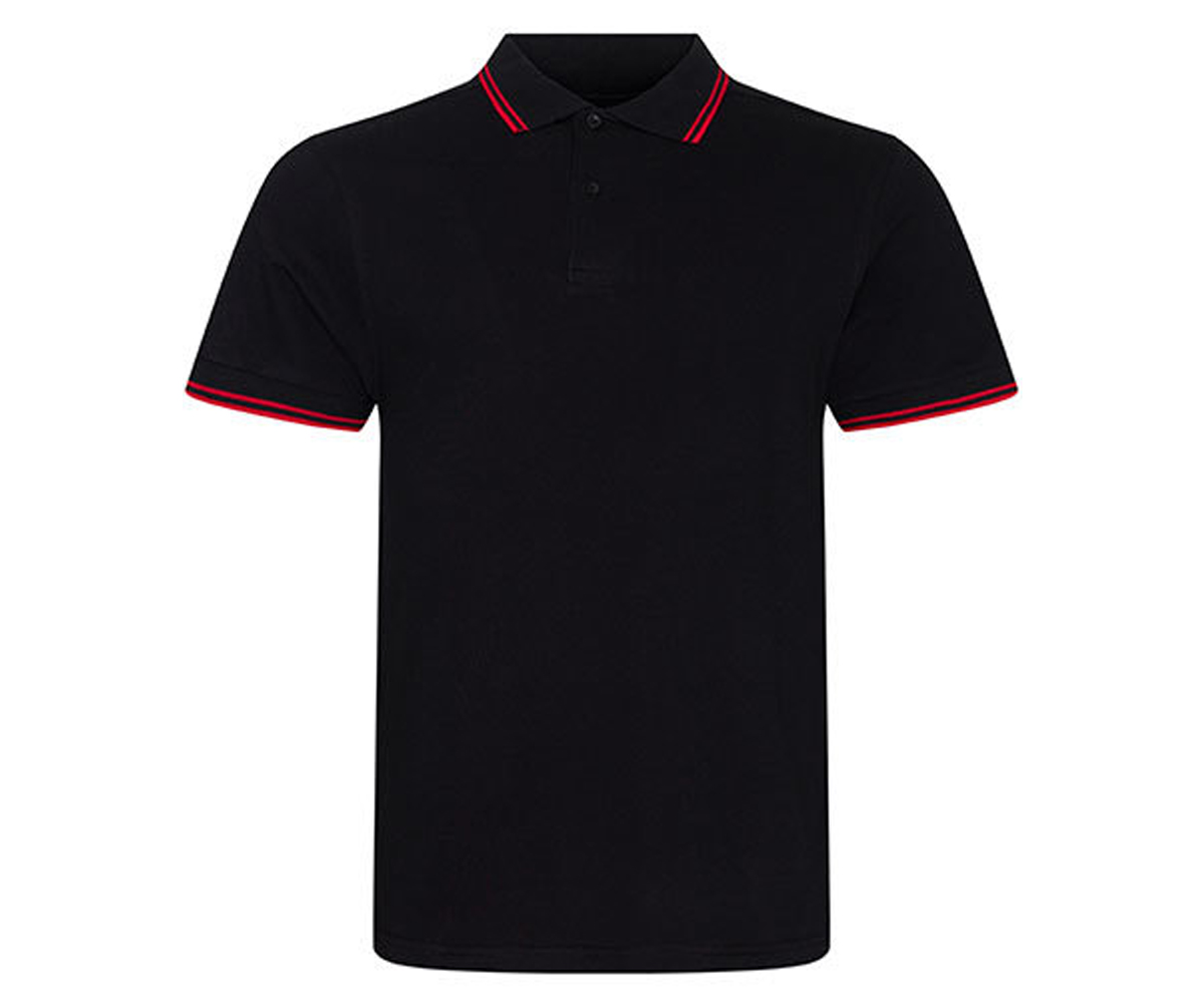 Männer Polo für schwarz Der - - - rot Teufelswerk Streetwear originale Onlineshop Shirts Streifen und Shirt schwarz Fun