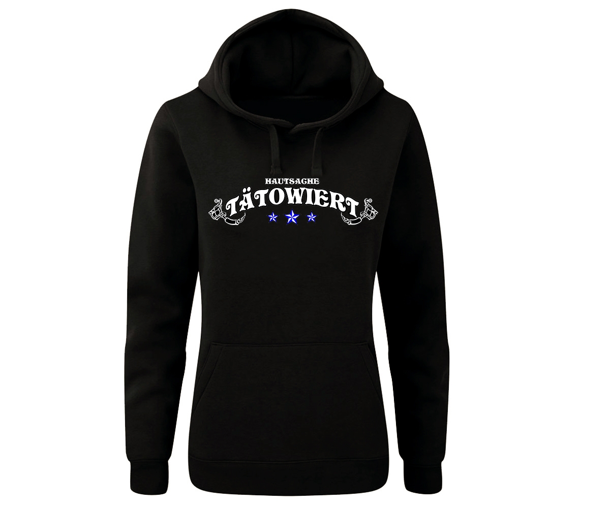 Tattoo Style - Hautsache Tätowiert - Frauen Kapuzenpullover - schwarz