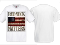 Redneck Matters - US Flagge - weiß - Männer - T-Shirt